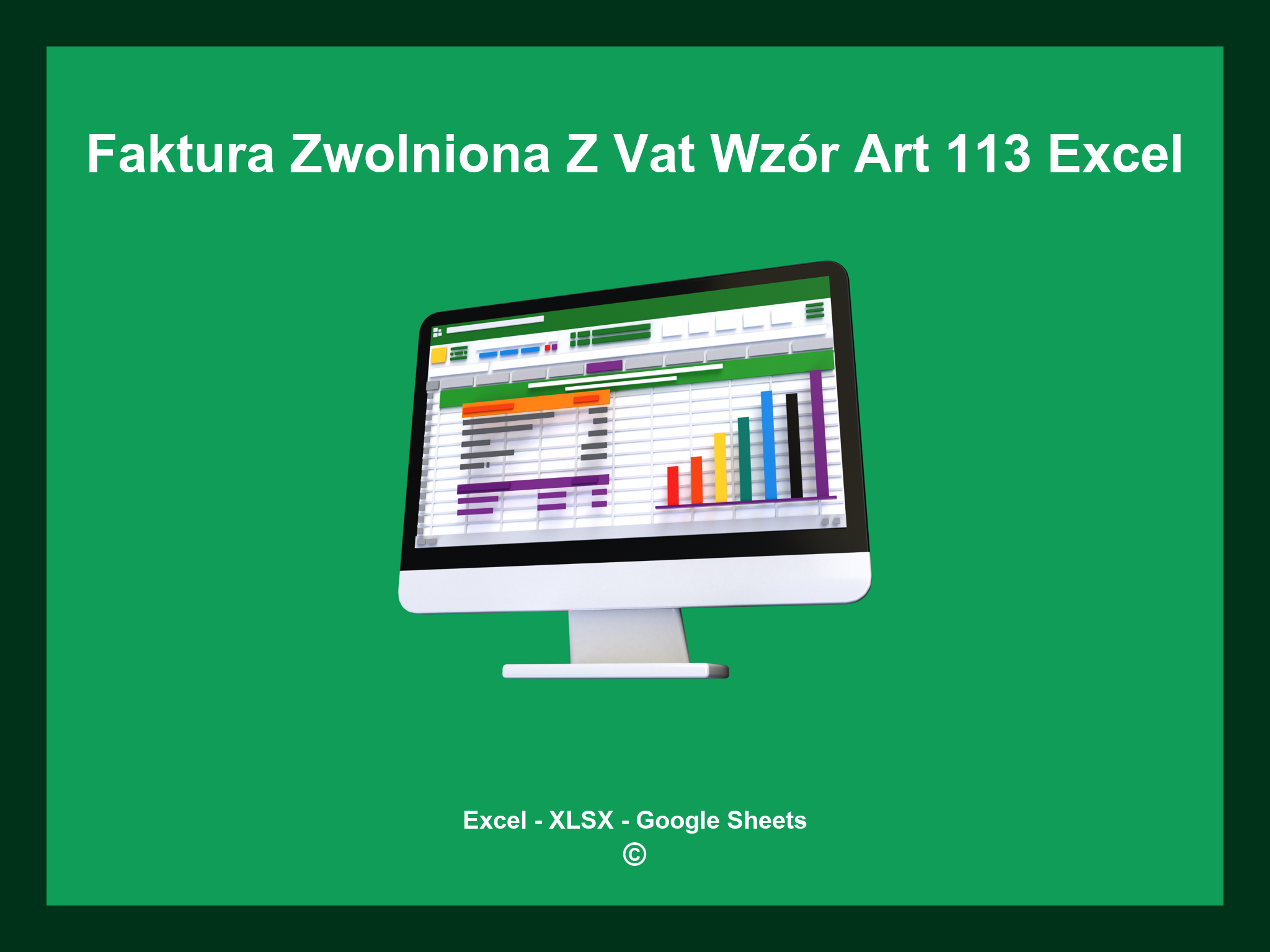 Faktura Zwolniona Z Vat Wzór Art 113 Excel